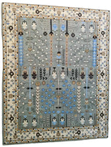 CLAYBOURNE Hand-Knotted Oushak Wool Area Rug