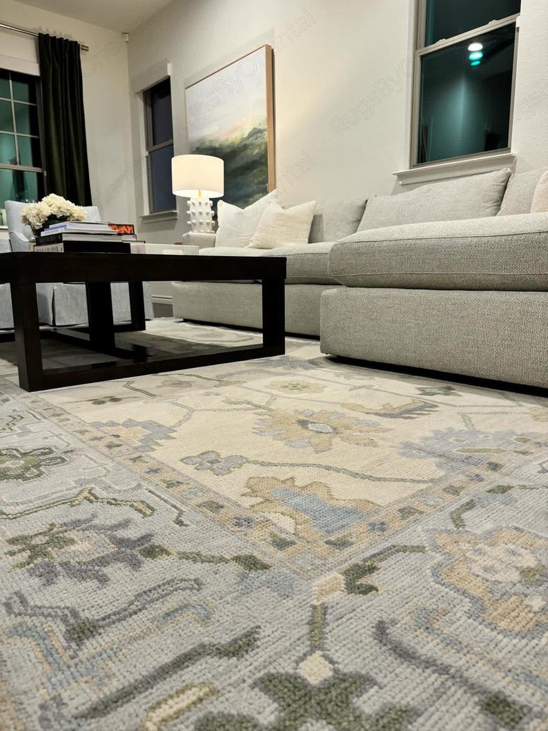 The Camberley Hand Knotted Modern Oushak Rug