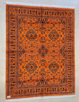The Crimson Spray Traditional Medallion Wool Rug