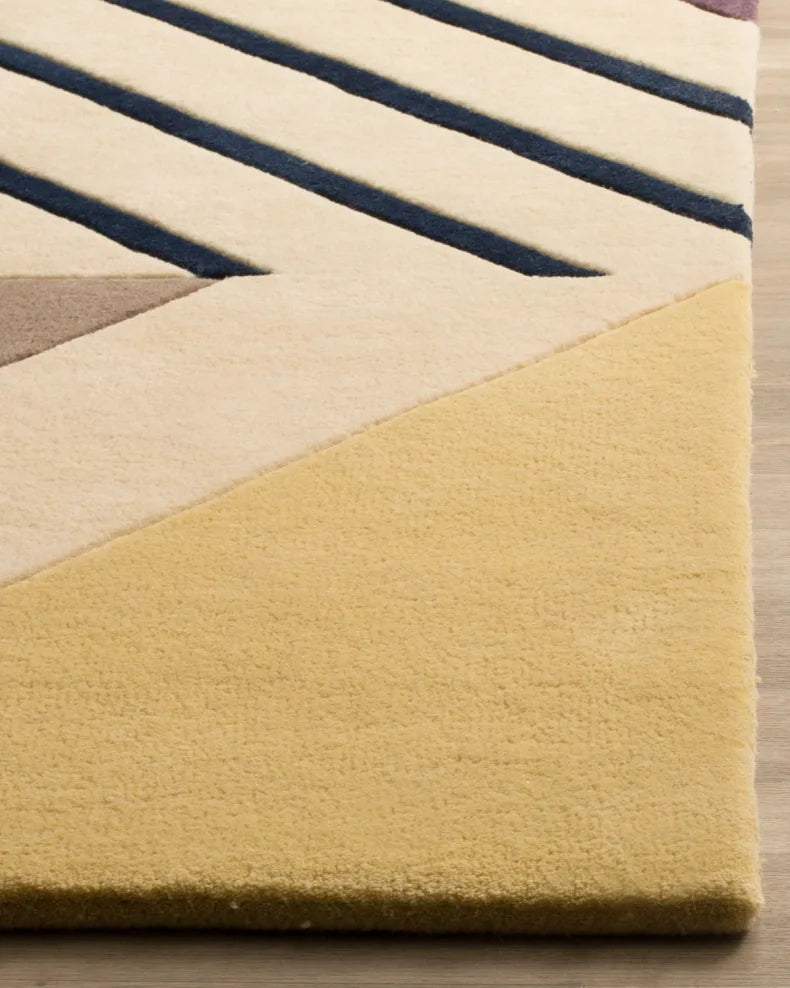 Multicolor Modern Hand Tufted Carpet