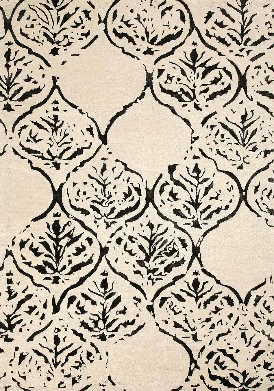 Othello Latte Beige Color Premium Design Hand-Tufted Rug-bisha-rugs