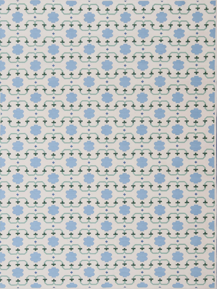ROYAL RAJPUT – SKY BLUE & LEAFY GREENS RUGS