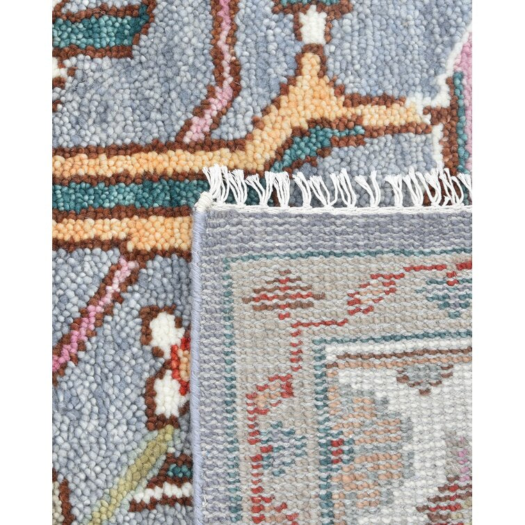 Multicolor Traditional Design Wool Area Rug