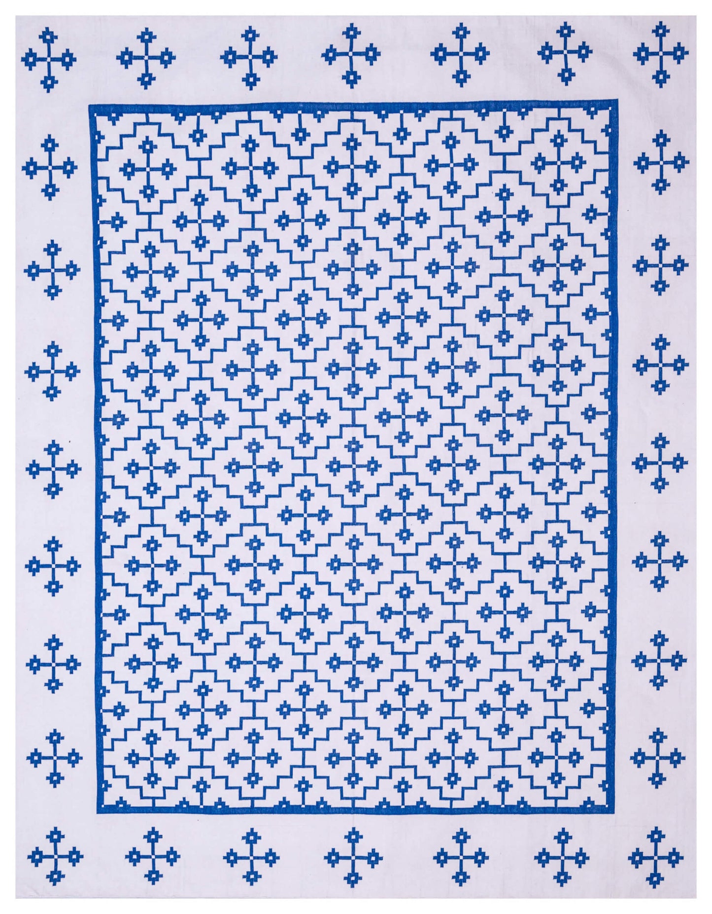 FLEUR – LONDON BLUE & OFF WHITE RUGS