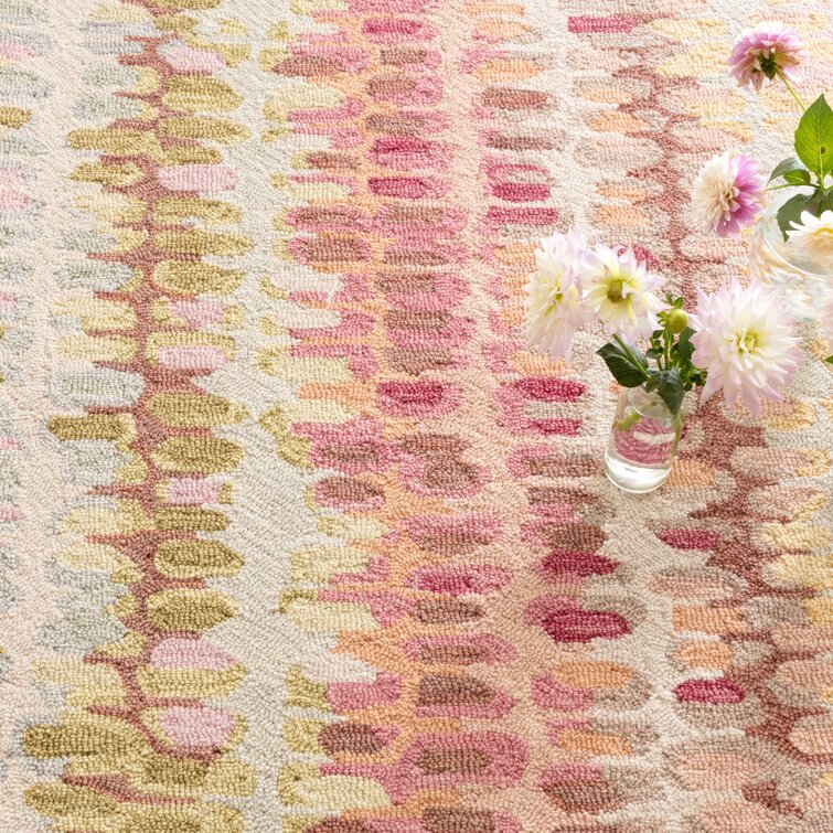 Multicolor Modern Hand Tufted Wool Area Rug