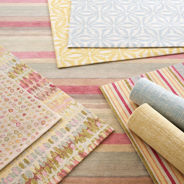 Multicolor Modern Hand Tufted Wool Area Rug