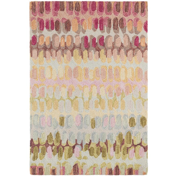 Multicolor Modern Hand Tufted Wool Area Rug