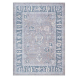 HARVEST MIST Modern Oushak Wool Area Rug