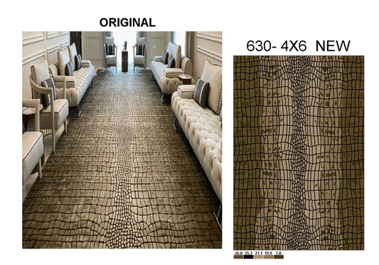 Crocodile Pattern Area Rug