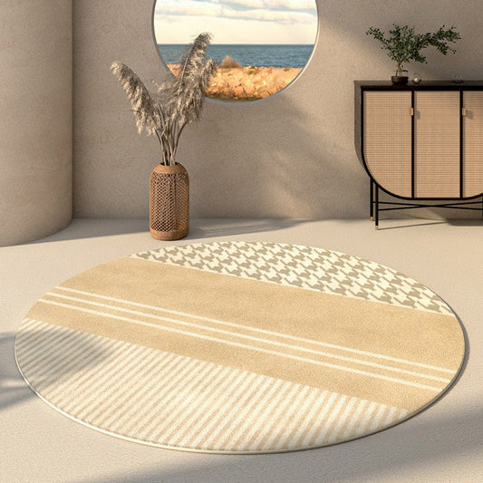 Geometric Modern Round Rugs for Your Space-Bisha-Rugs