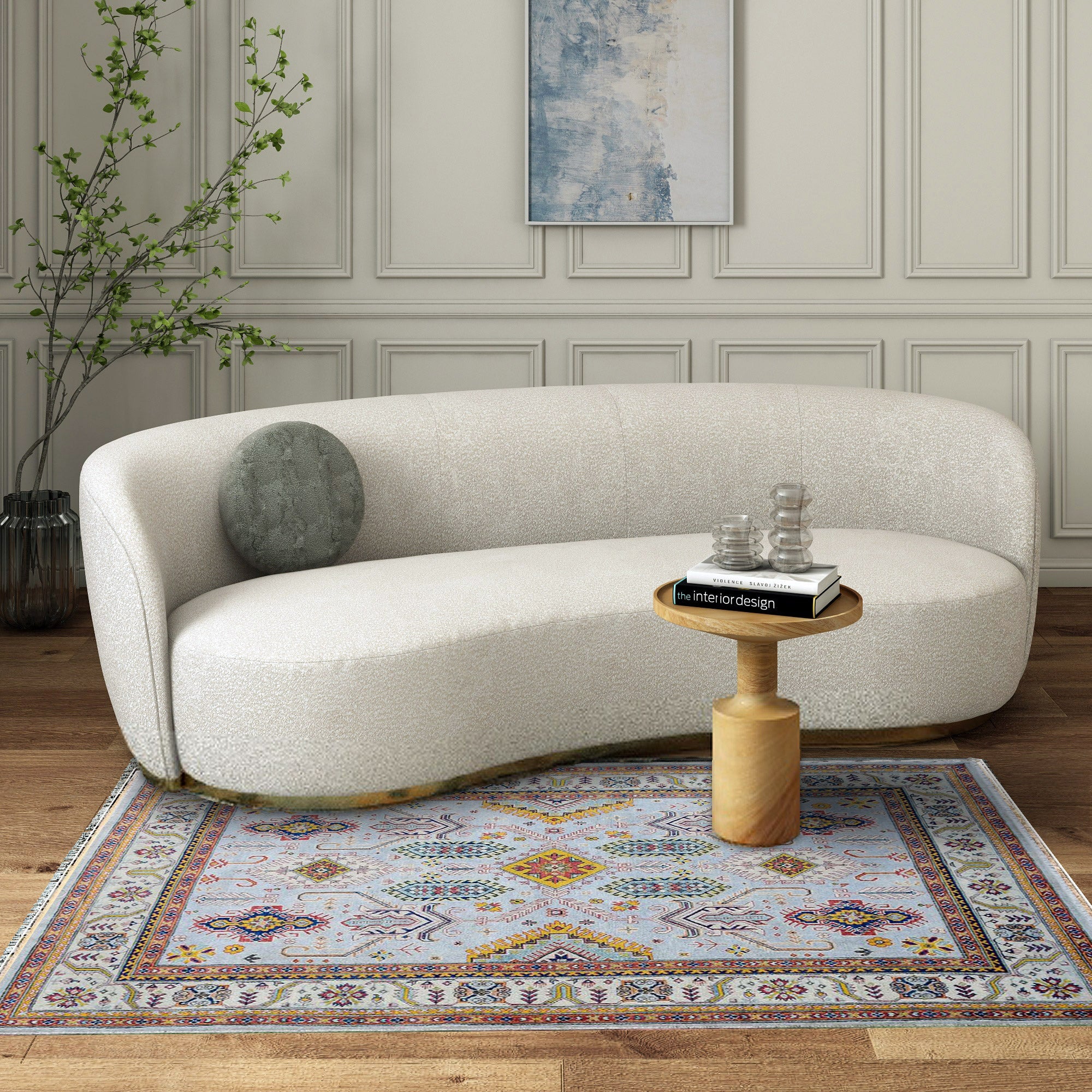 ELARION Oushak Wool Area Rug