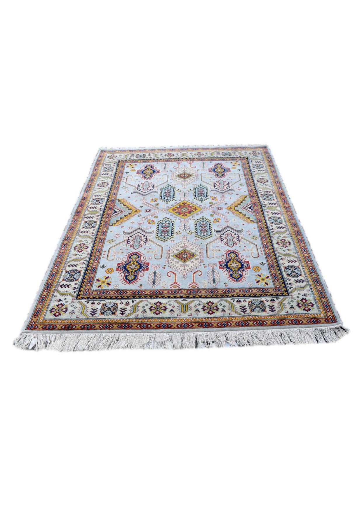 Hand-Knotted Contemporary Oushak  Wool Area Rug