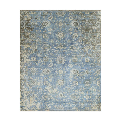 Loom Bloom Blue Turkish Oushak  Wool Area Rug