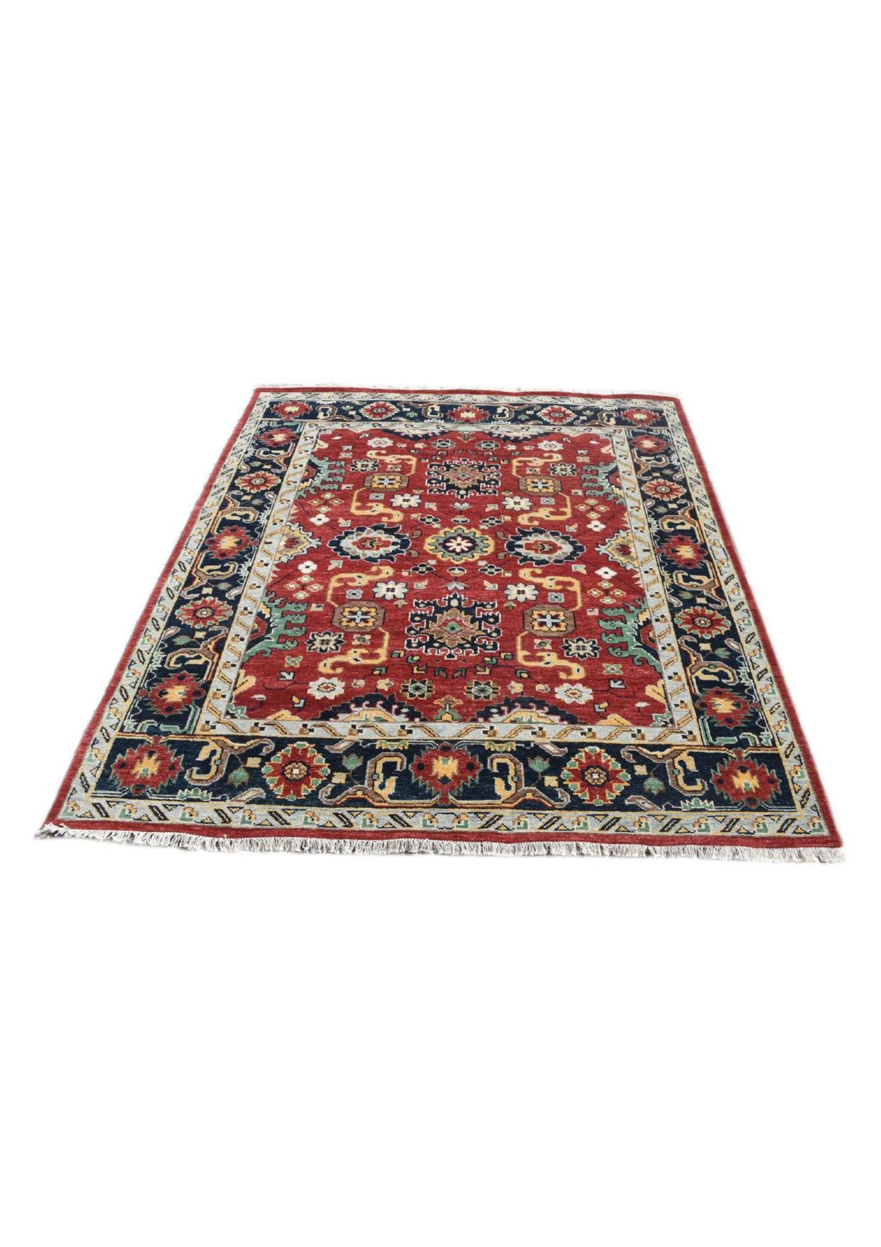 Lulus Orange Oushak Wool Area Rug