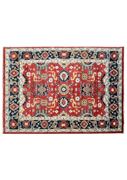 Lulus Orange Oushak Wool Area Rug