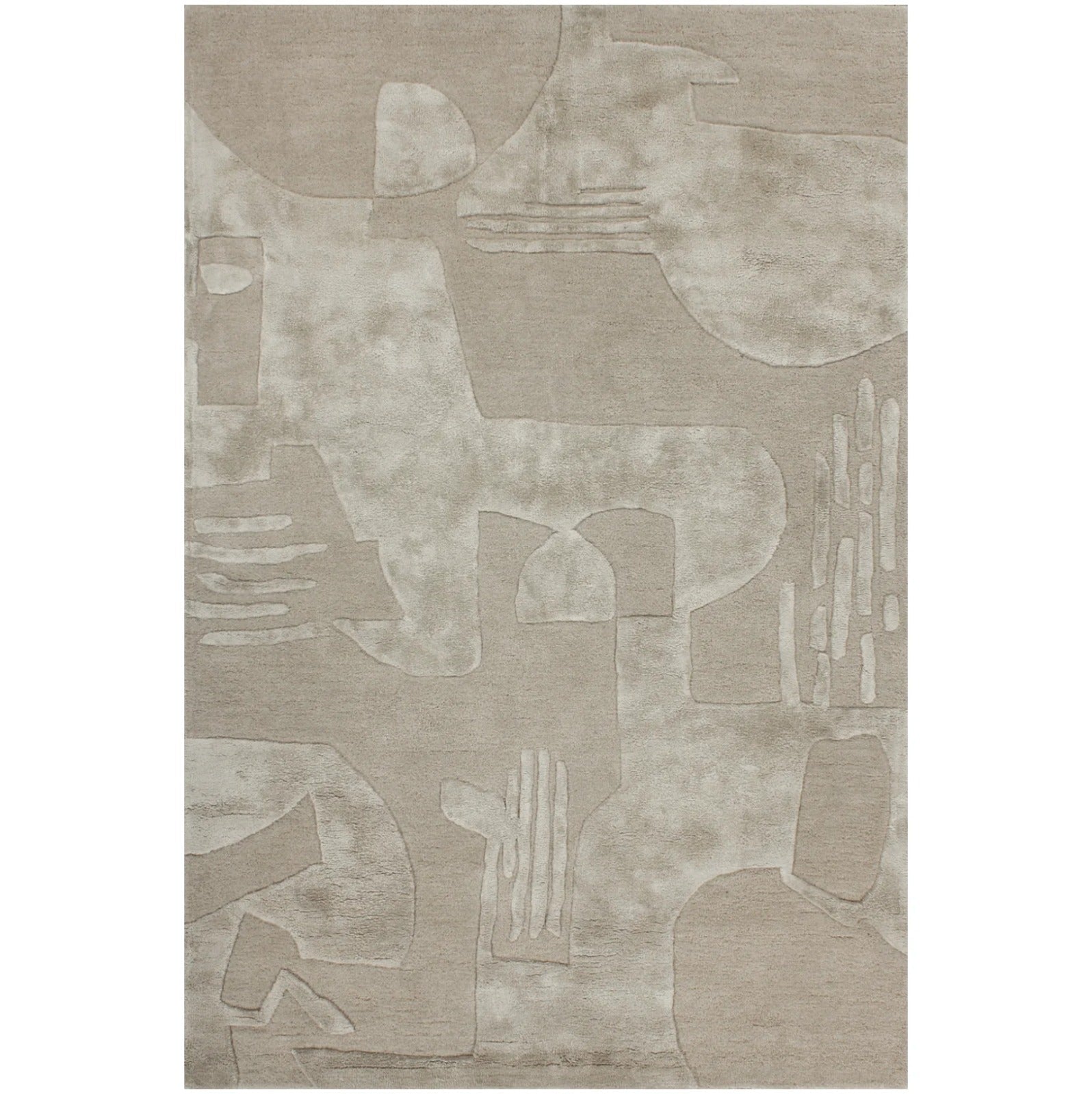 Dark Beige Color Modern Design Rug For Luxurious Home-Bisha Rugs