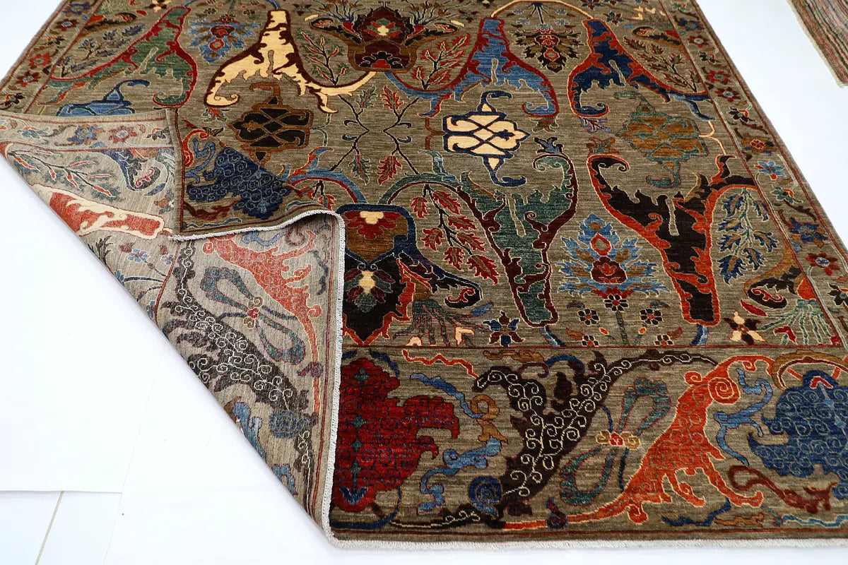 The Obsidian Heritage Rug – Transitional Sultanabad in Smoke & Rust