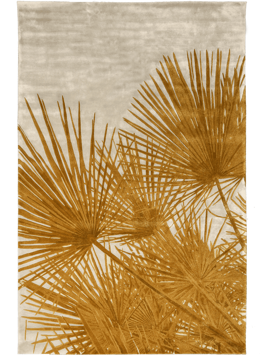 Beige and Golden Premium Design Rug -Bisha Rugs