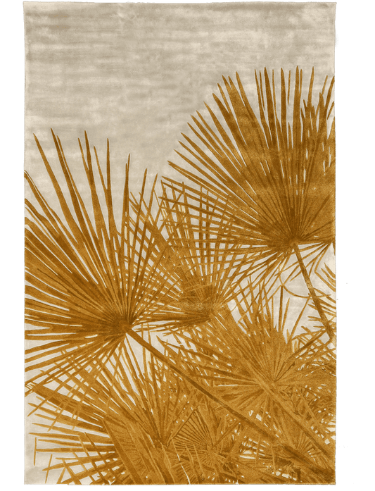 Beige and Golden Premium Design Rug -Bisha Rugs