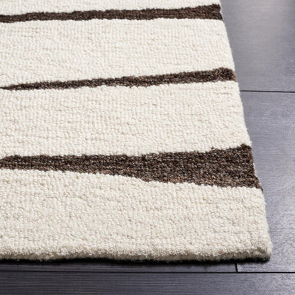 White and Brown Modern Design Rug (MD016)