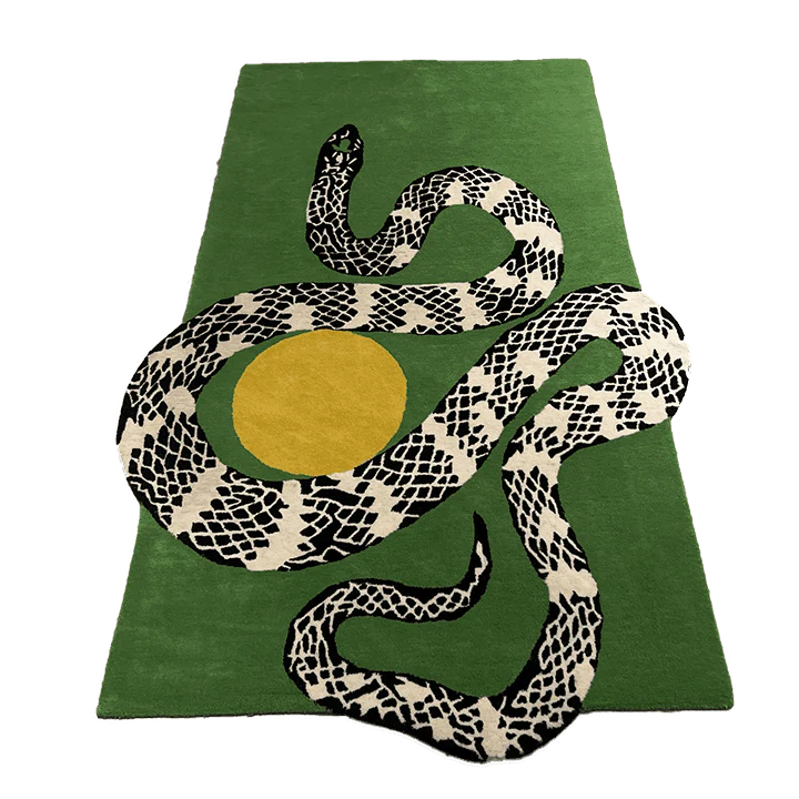 Snake Hand Tufted Wool Rug -Bisha Rugs