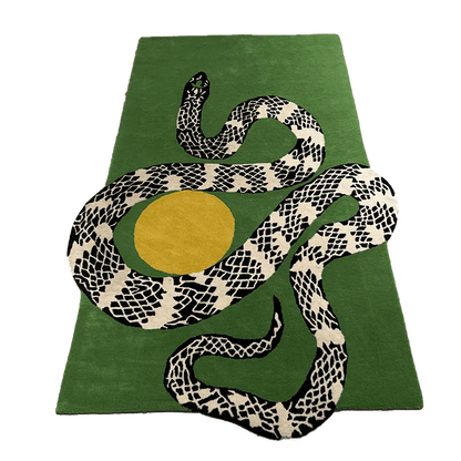 Snake Hand Tufted Wool Rug -Bisha Rugs
