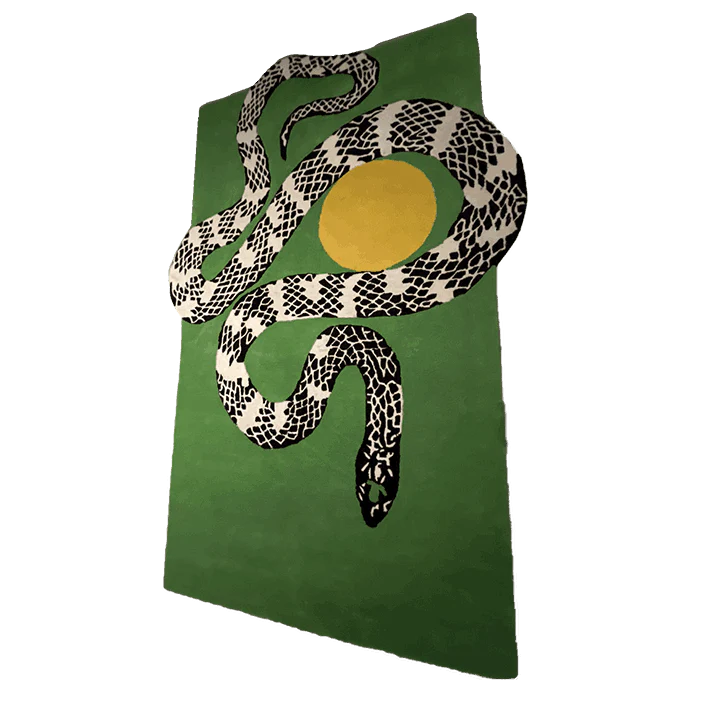 Snake Hand Tufted Wool Rug -Bisha Rugs