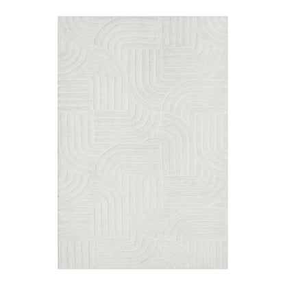 White color Modern Design Rug (MD022)