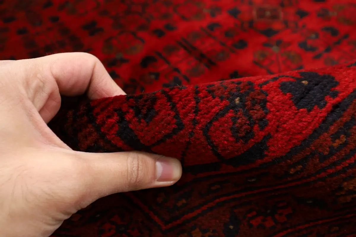 Red Khalmamadi Design Persian Rug