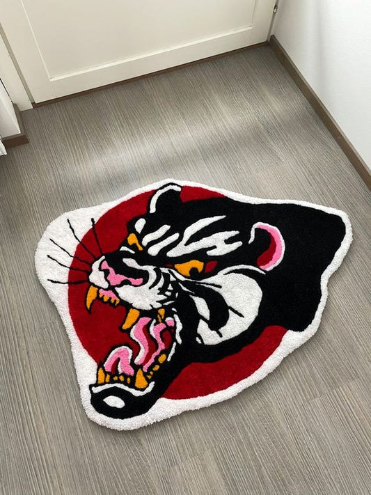 Traditional Panther Head Exo Rug