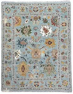 Uphome Living Room Oushak Wool Area Rug