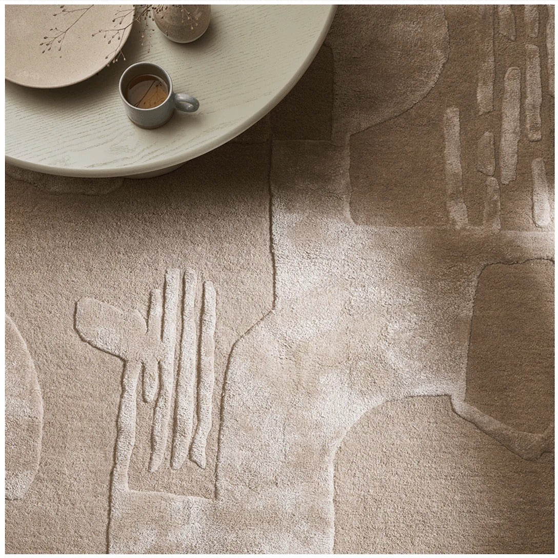 Dark Beige Color Modern Design Rug For Luxurious Home-Bisha Rugs