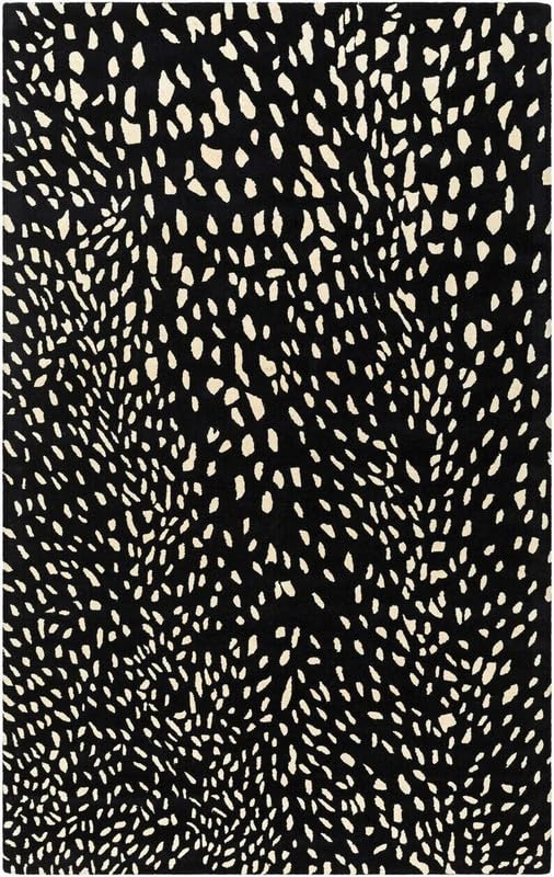 Black and White Hand-Tufted Modern Design Rug For Stylish Home