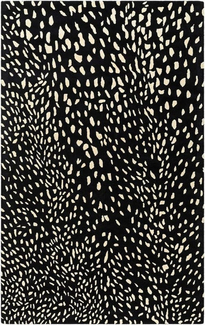 Black and White Hand-Tufted Modern Design Rug For Stylish Home