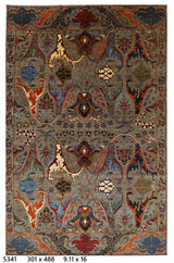The Obsidian Heritage Rug – Transitional Sultanabad in Smoke & Rust