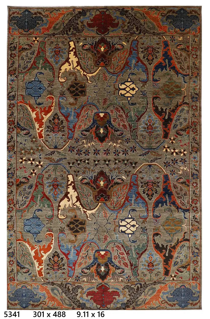 The Obsidian Heritage Rug – Transitional Sultanabad in Smoke & Rust