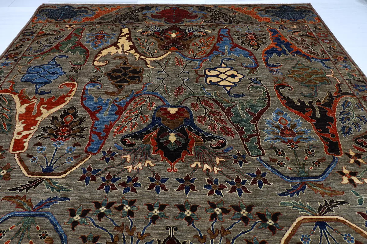 The Obsidian Heritage Rug – Transitional Sultanabad in Smoke & Rust