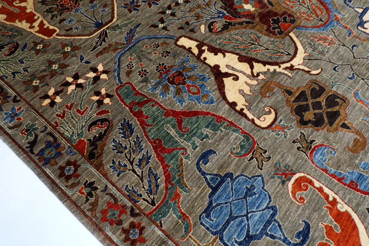 The Obsidian Heritage Rug – Transitional Sultanabad in Smoke & Rust