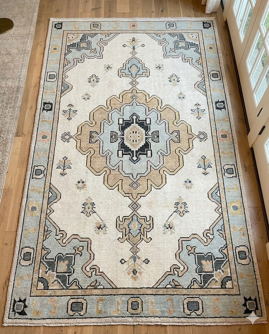 The Seraphine Oushak Wool Runner Rug