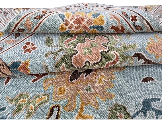 Uphome Living Room Oushak Wool Area Rug