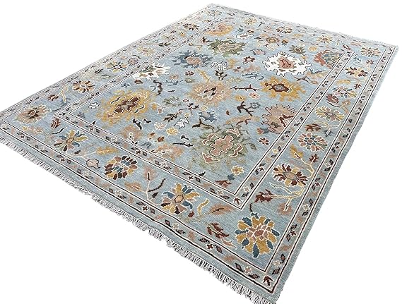 Uphome Living Room Oushak Wool Area Rug