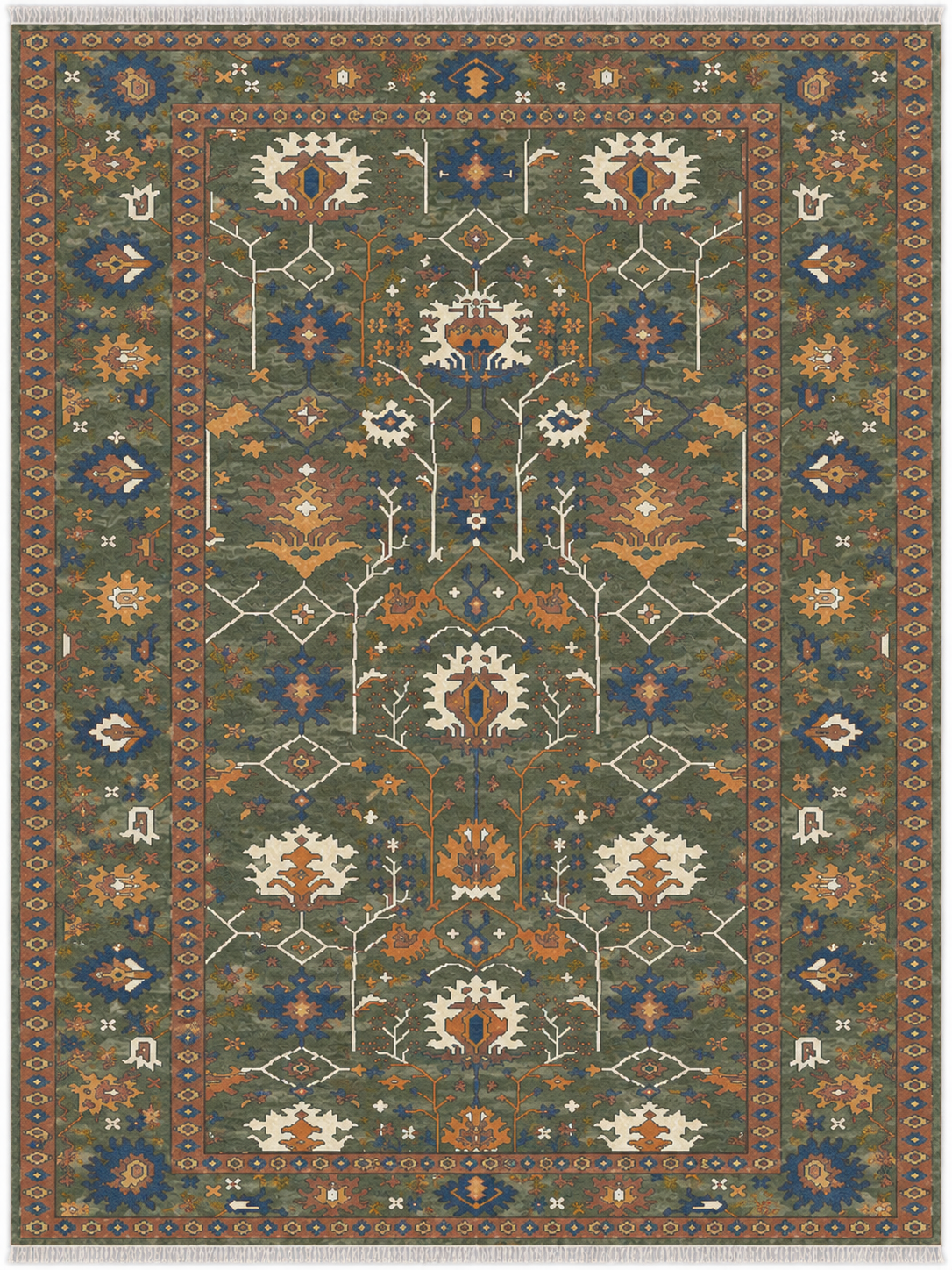 AVYRA Oushak Style Hand Knotted Rug