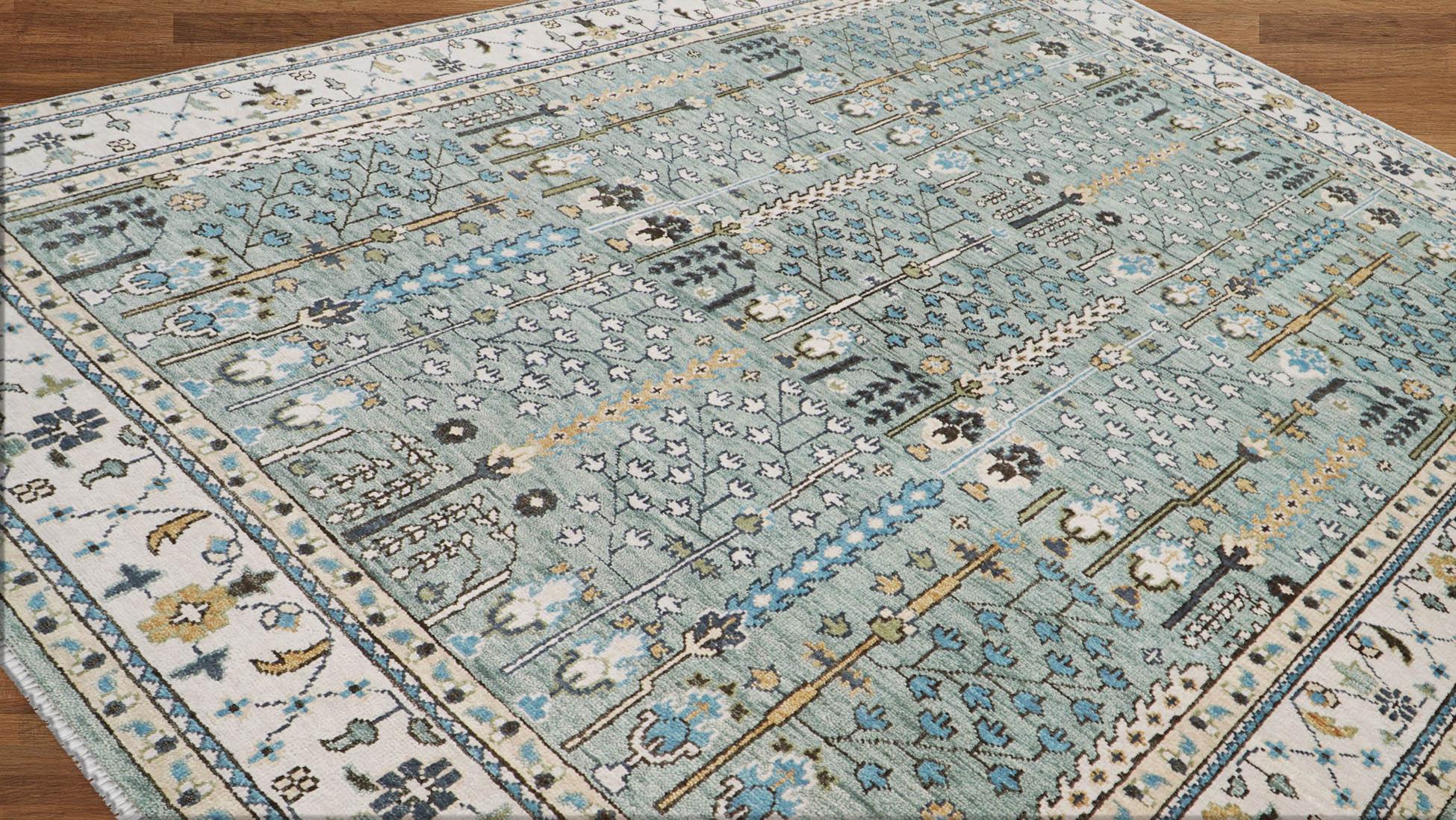 GRAND HEIRLOOM Turkish Oushak Wool Area Rug