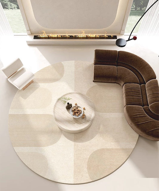 Round Modern Rugs in Living Room-Bisha-Rugs