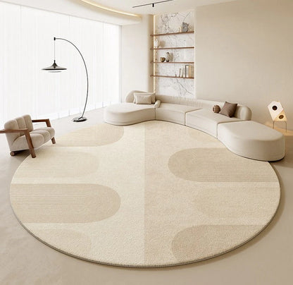 Round Modern Rugs in Living Room-Bisha-Rugs