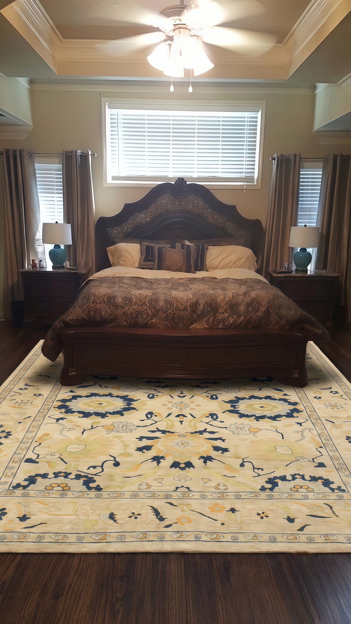 The Quietude Handwoven Traditional Oushak Rug