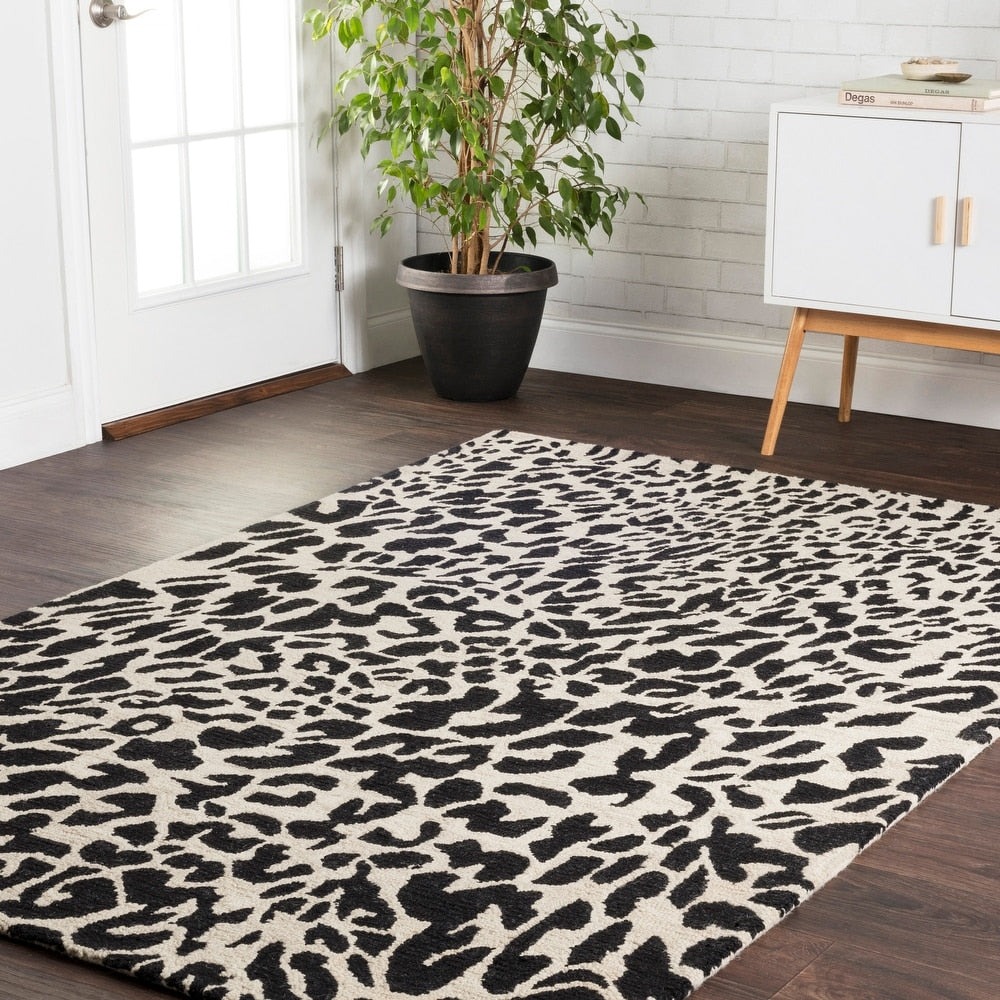 Moroccan Leopard Wool Area Rug