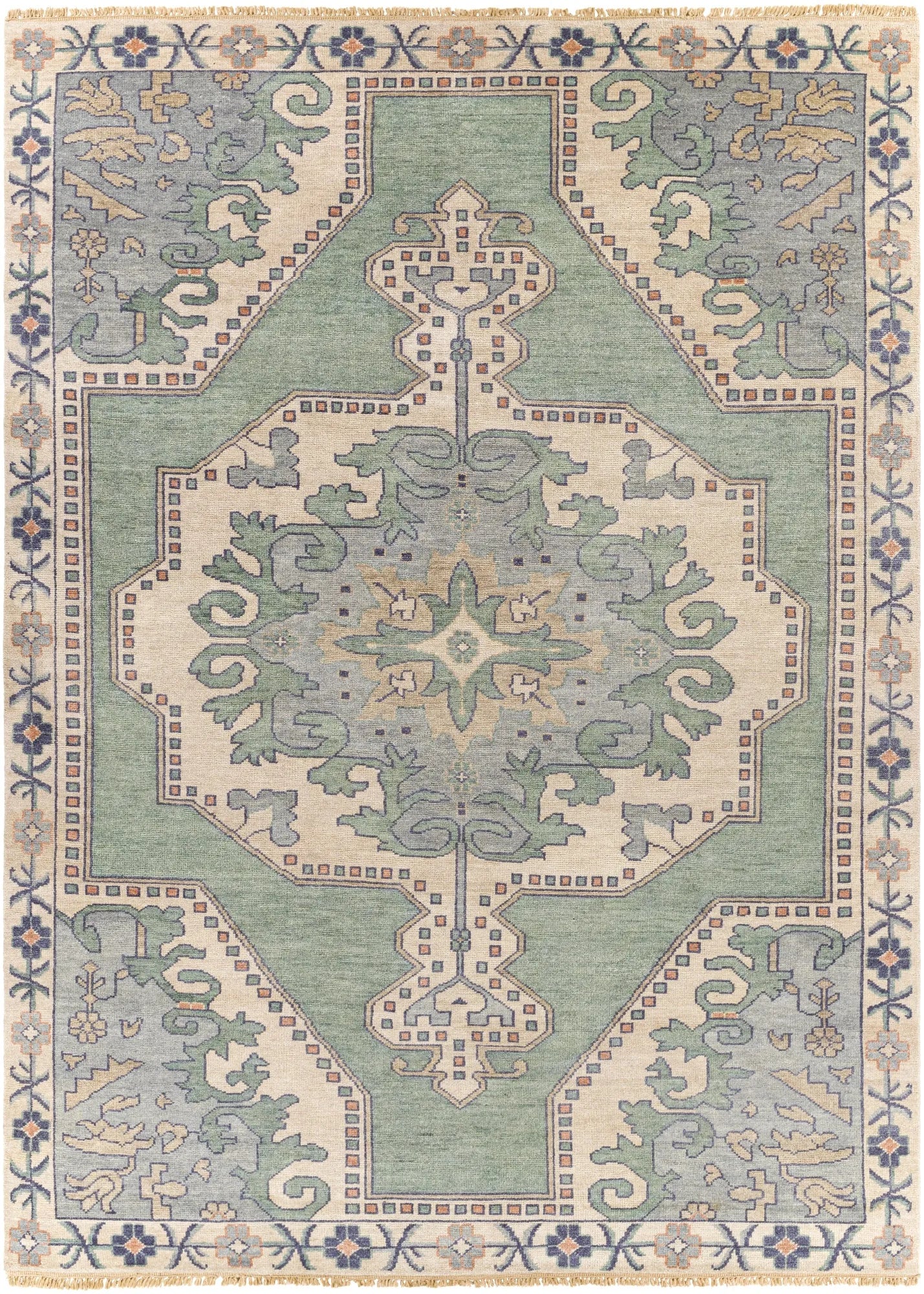 Designer Contemporary Handmade Oushak Wool Area Rug