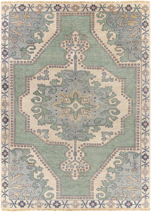 Designer Contemporary Handmade Oushak Wool Area Rug