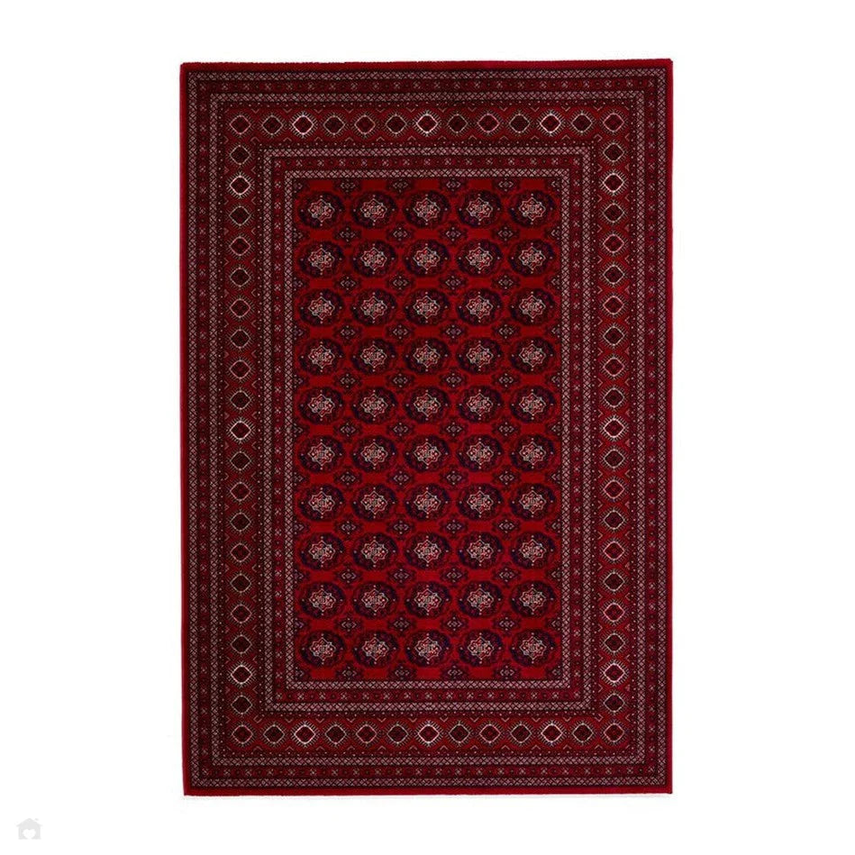 PD-004 Traditional Super-Soft Patterned Red Rug